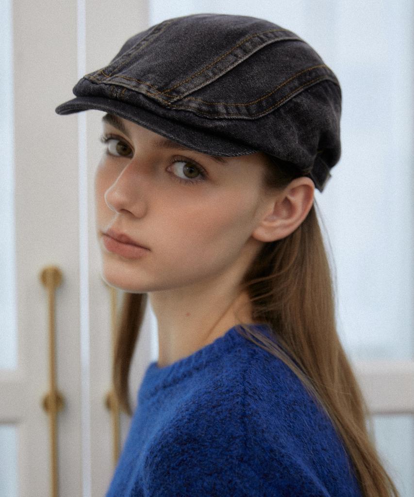 Tatiana Mark Denim Hunting Cap Ht8159 2 Colors