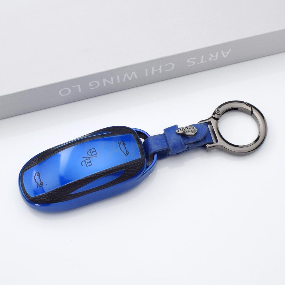 For Tesla Model 3 X S Y Bag Protector Fob Band Shell Holder TPU Car Smart Key Case Cover Keychain Accessories