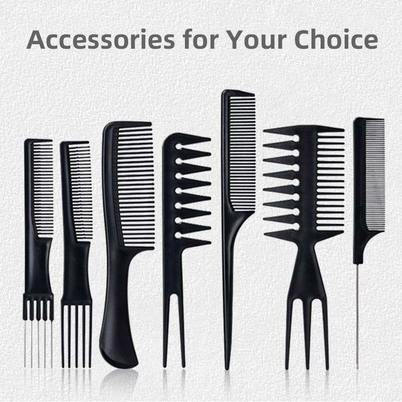 12pcs/set Barbershop Scissors Hairdressing Comb Sets Hair Cutting Accessories Hairdresser's Stainless Salon Styling Tools