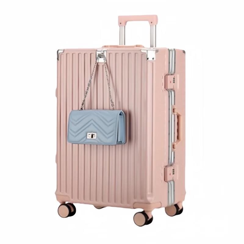 Diston Paul Aluminum Frame Hardshell Luggage with Cup Holder 28 inches