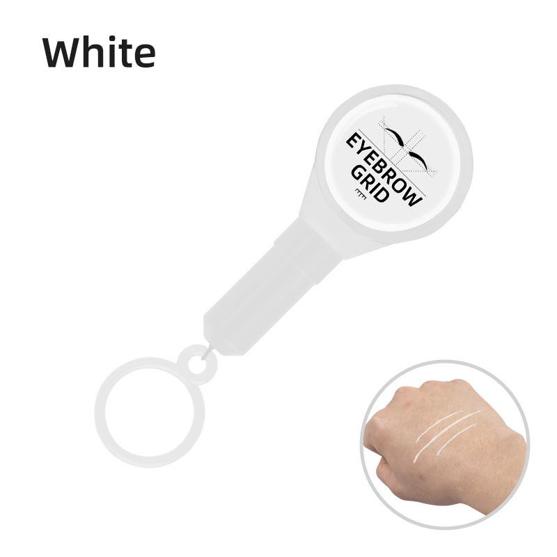 

Непротекаемый черно-белый инструмент для микроблейдинга бровей с позиционированием по линии растяжки белый