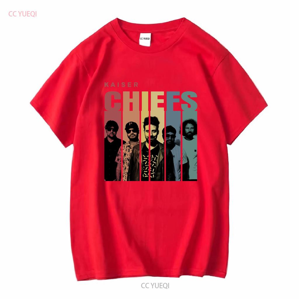 Kaiser Chiefs Band Vintage T Shirt Fan Rock Music Long or Short Sleeves Vintage Washed Casual Soft Graphic Slightly
