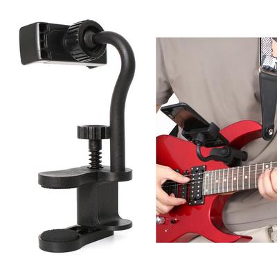 Multifunktionaler Gitarren-Handyhalter: Akustik-, Bass-, E-Gitarrenständer & Klemme
