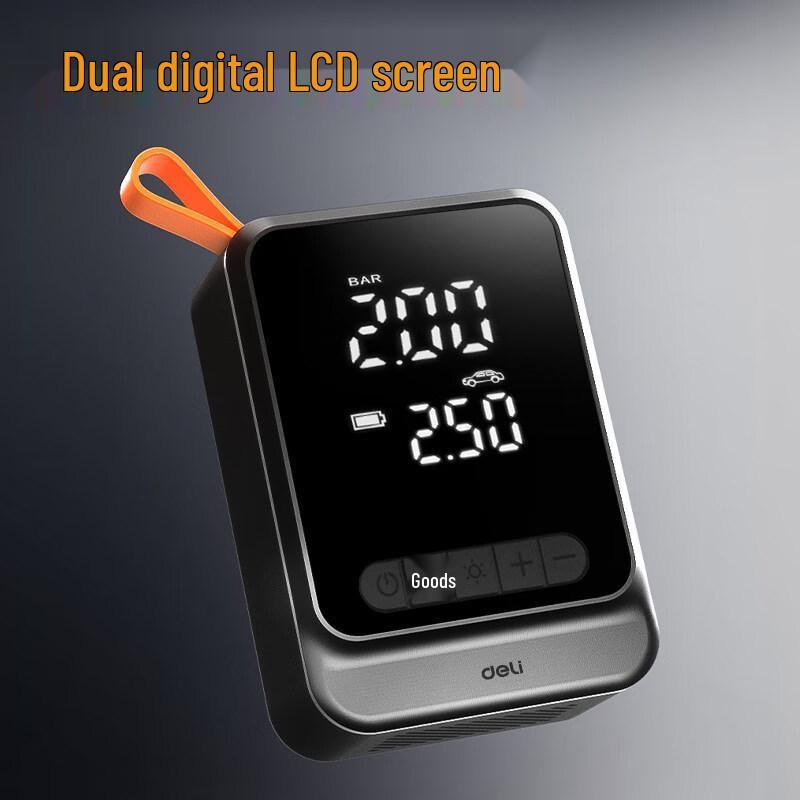 Deli Portable Dual-Power Digital Tire Inflator