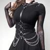 Damen Trend Punk Gürtel Mode Leder Taillengürtel Weiblich Street Style Dekoration Körperketten Gürtel Gothic Kleidung Accessoires
