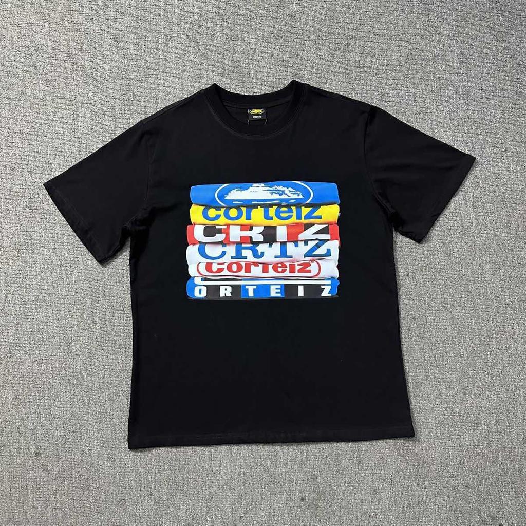 LUXEON Fashion New T-Shirt Letter Print High-Street Male Female Couple Casual Short Sleeve T Shirts