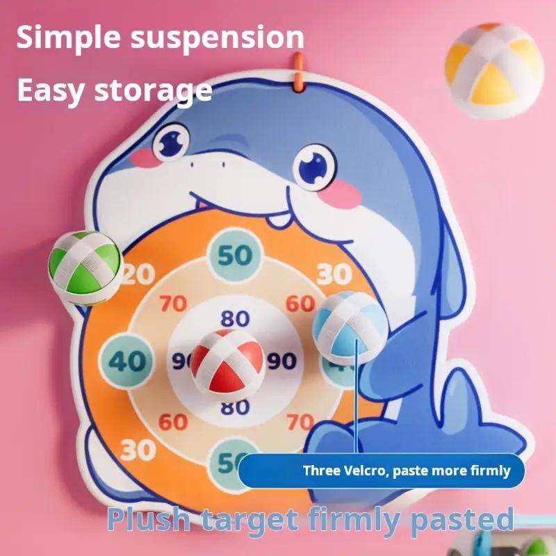 Whale Sticky Ball Shooting Toy Set, Featuring a Whale Target, Interactive Throwing Balls for Indoor And Outdoor Party Activities