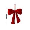 Christmas Bow Velvet Moldable New Style Festive Holiday Christmas Tree Decor Collectible Gift Ornament Christmas Party Decor
