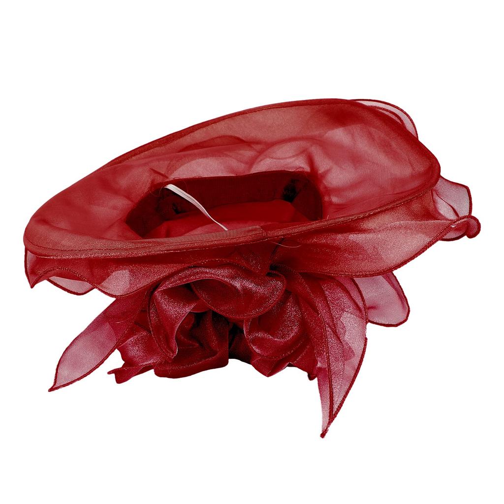 Organza Actress Summer UV Protection Flower Wide Slimming Beach Birthday Present [IPENNYE] Women's Hat, Hat, Headpiece, Hat, Hat, Brim, Cap, Effect,