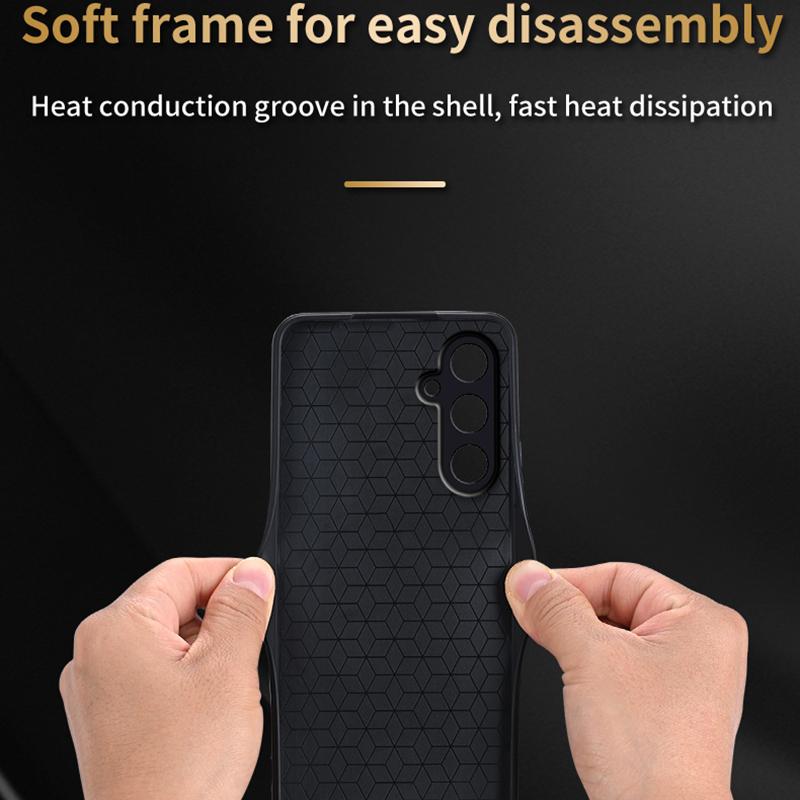 AZNS For Samsung Galaxy M55 5G/C55 5G/F55 5G Case Slim Soft TPU+PU Leather Back Cover