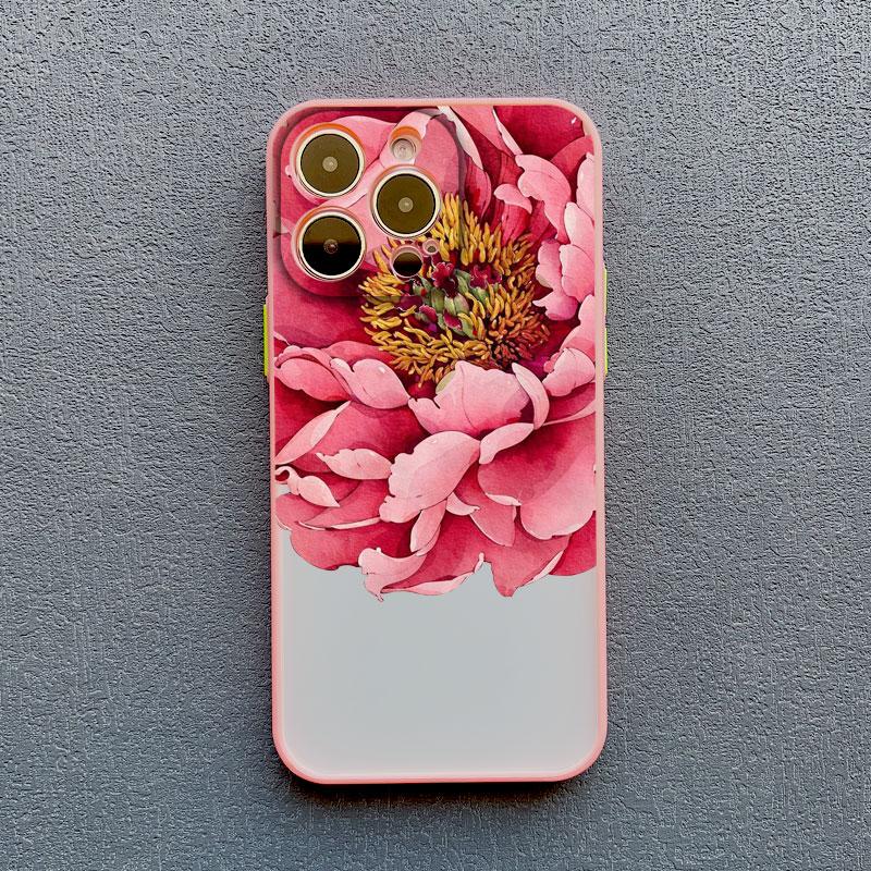 Vintage Blumen Handyhülle Für iPhone 12 11 13 Pro Max Mini 16 15 14 Pro Max X XR XS 8 7 14 15 Plus SE Schmetterling Pflanze Rückseite