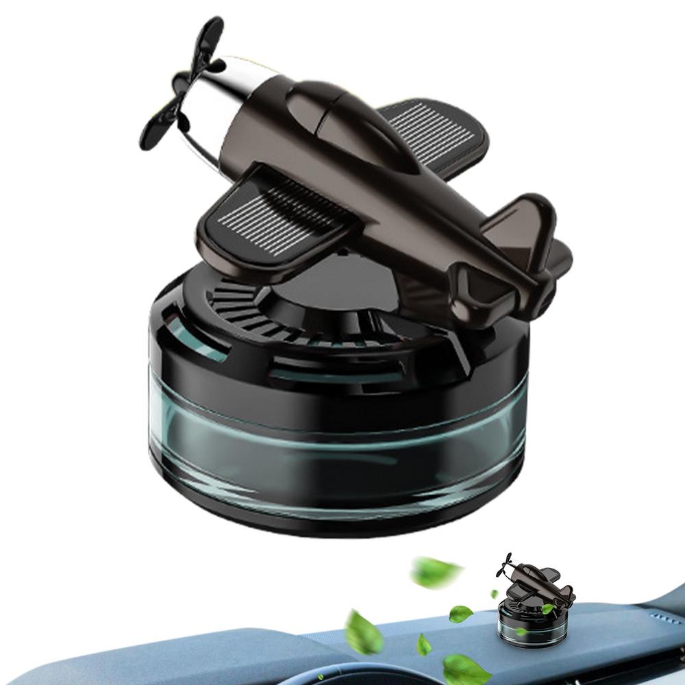 Solar Powered Car Aromatherapy Rotating Aircraft Design Car Scents Diffuser Aesthetic Solar Powered Car Aromatherapy Car