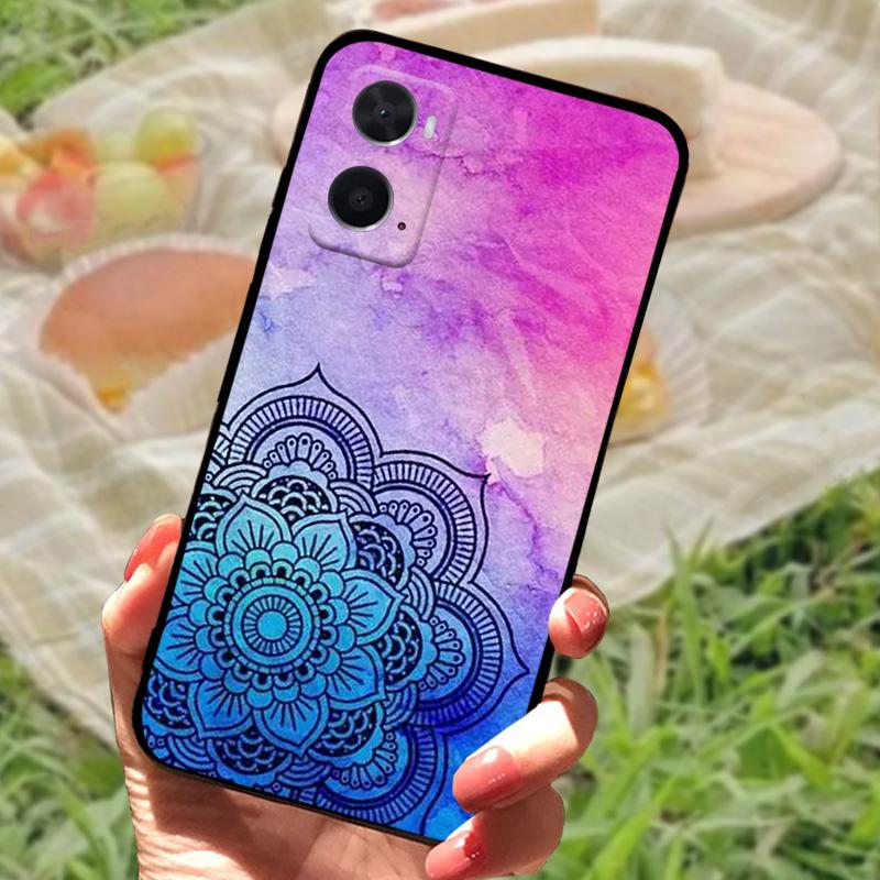 Für OPPO A96 A36 A76 4G Hülle Stoßfest Rückseite TPU Weiche Abdeckung Für OPPO A96 A36 A76 4G Handyhüllen Luxus Schwarz Schutzhüllen