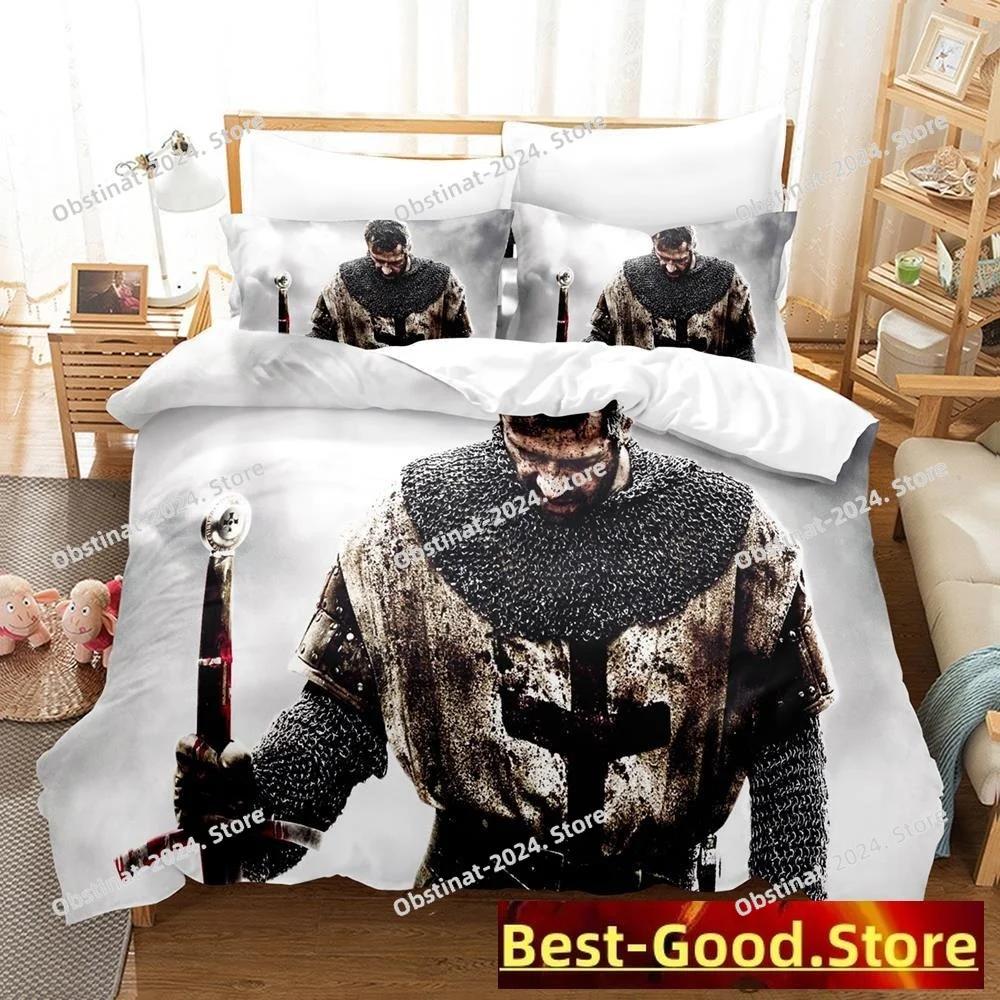 Christian Knights Templar Bedding Set Duvet Cover Full Queen King Size Pillowcase Bed Print Aldult Kid Bedroom Single Twin