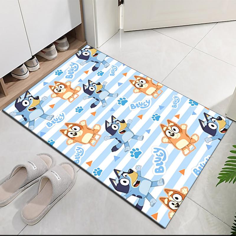 Bluey Printed Carpetrugfor Office Chair Living Room Bedroom Kitchen Room Decor Gifts