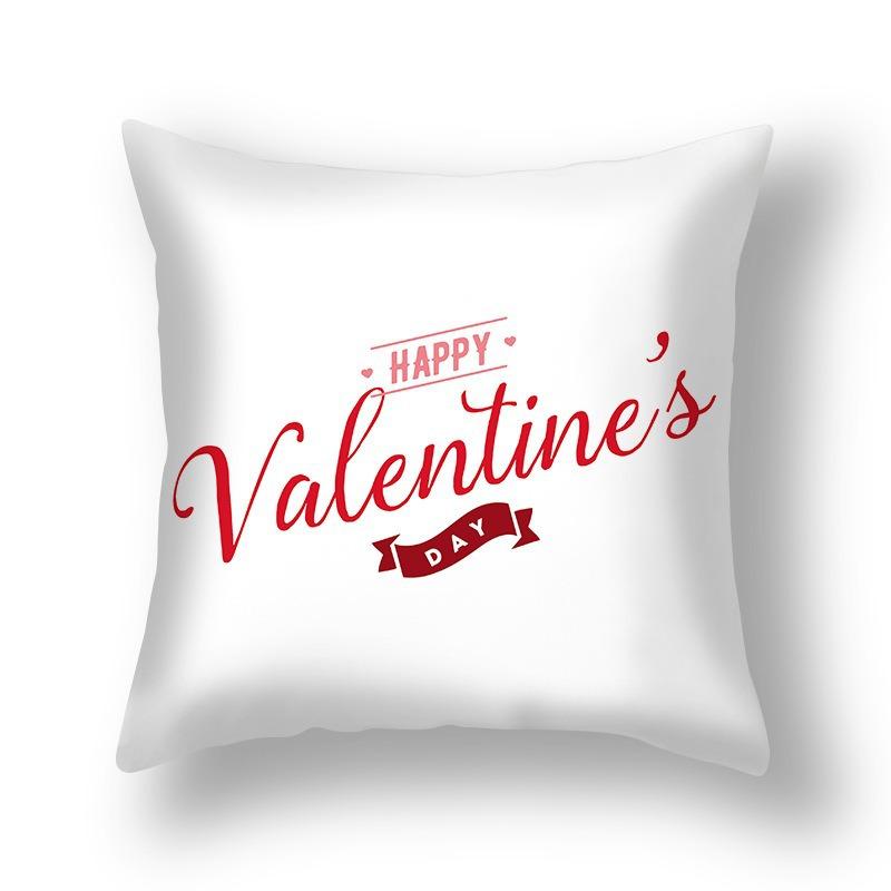 

Подушка на День святого Валентина Наволочка Скандинавская Красная Буква Персиковый Бархат Подушка Диванная Наволочка 45*45