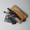 Men's Outdoor Anti-theft Brush RFID Card Bag Multifunctional ID Card Clip Pen Tool Key Headphone Mini Item Storage Bag