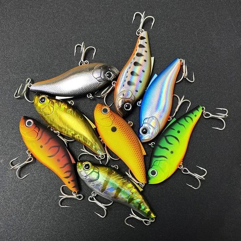 1pc Vibration Lipless Crankbaits Fishing Tide Saltwater Trolling Artificial Hard Bait 75mm 14.5g Sinking Fishing Lures VIB Lure