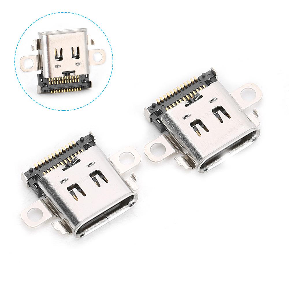 2Pcs Charge Port Interface for Nintendo Switch NS Game Machine Power Supply TypeC