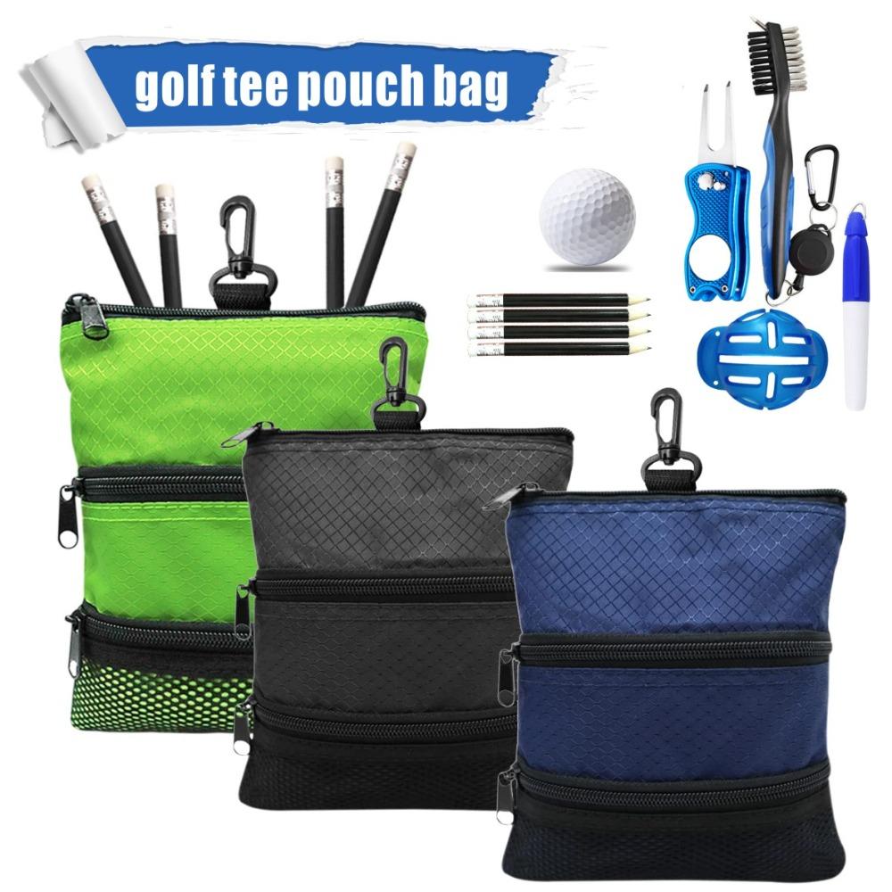 

3 кармана на молнии, держатель для футболки для гольфа, высококачественный коллектор мячей для гольфа, новая сумка для гольфа для мужчин и женщин