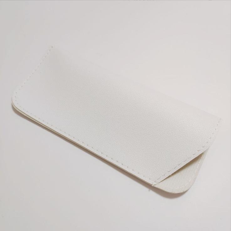 Folding Leather Glasses Case - Soft, Portable Zipper Pouch for Sunglasses & Eyeglasses