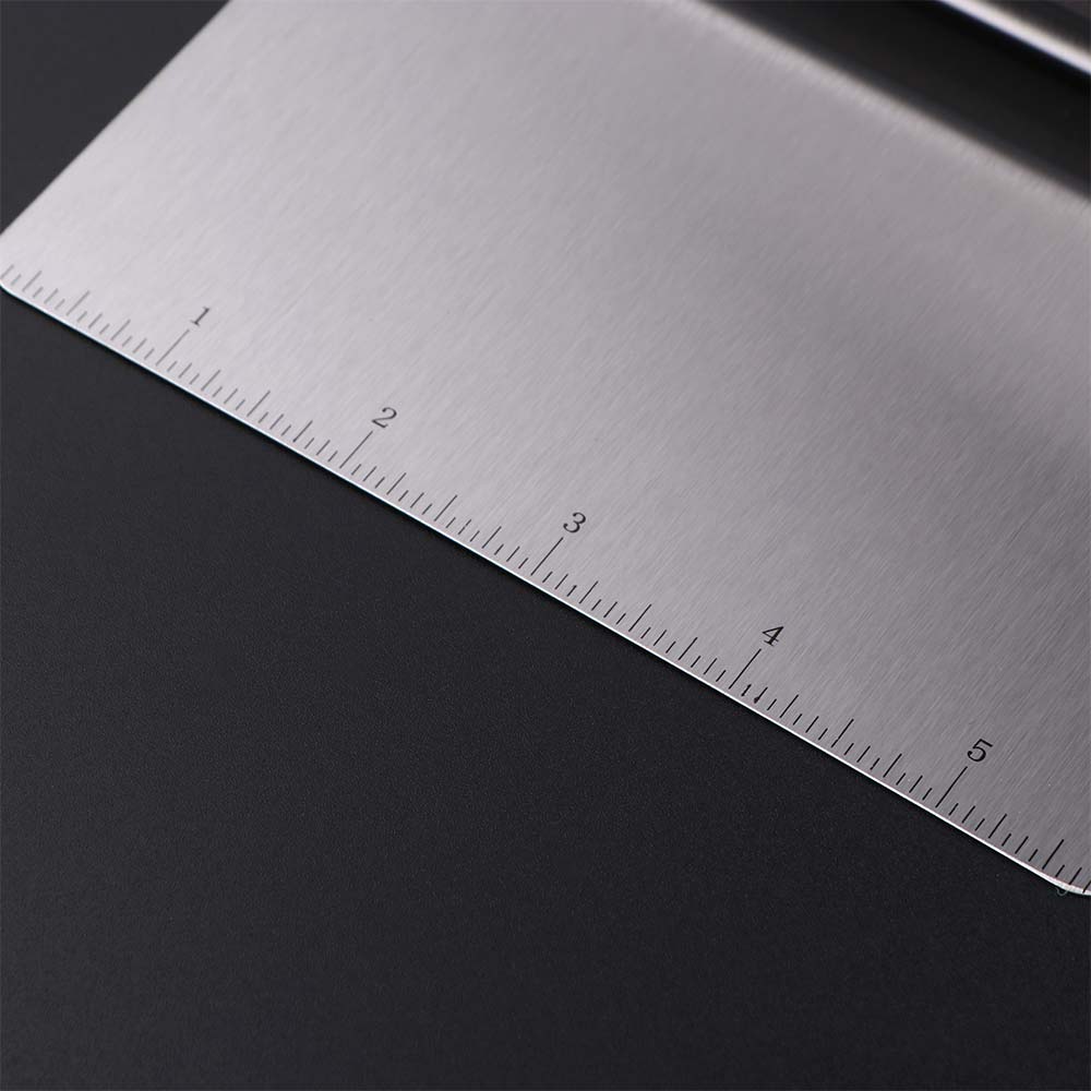 Curled Edge Dough Cutter Graduated Pastry Spatula Baking Tool Bench Scraper  Noodle