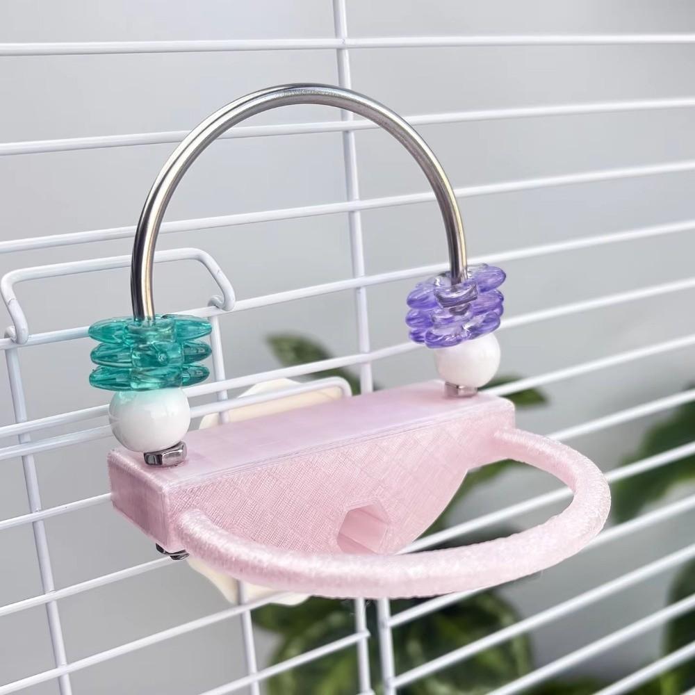 Interactive Parrot Relieve Boredom Plastic Treat Dispenser Bird Cage Non-slip Design Parrots Gnaw