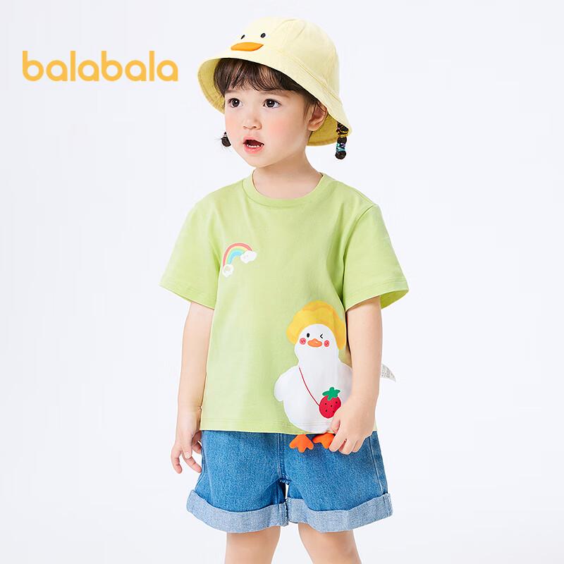 Balabala Girls Cartoon Short-Sleeve T-Shirt 120