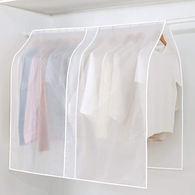 Closet Dust Cover Clothing Cover Hanging Type Overcoat Western-style Clothes Dustproof Waterproof Transparent Storage Thickening