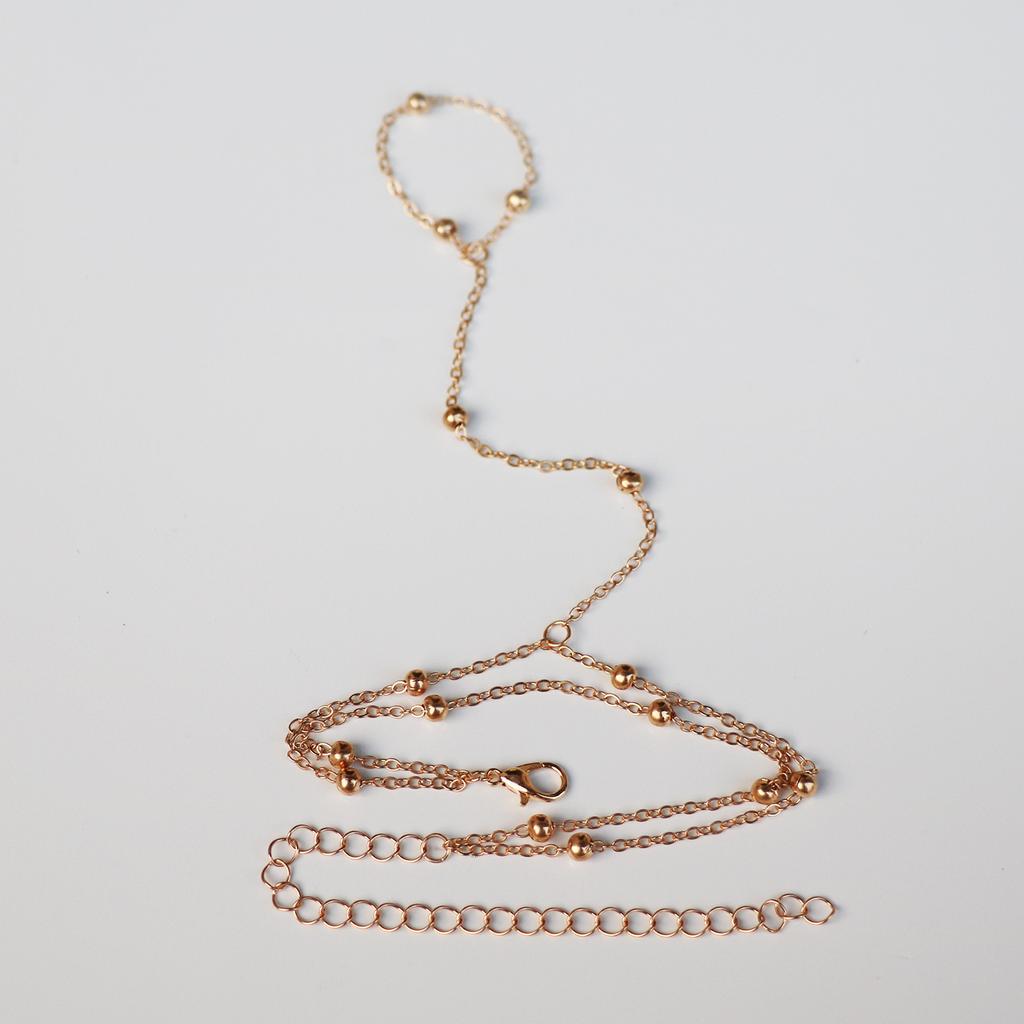 European And American Jewelry, Versatile Multi-Layer Simple Finger Bracelet, Fashionable And Popular Personality Temperament Finger Chain