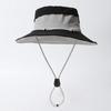 Hat Adjustable Size Waterproof Outdoor Sun Protection Hat with Windproof Buckle Patchwork
