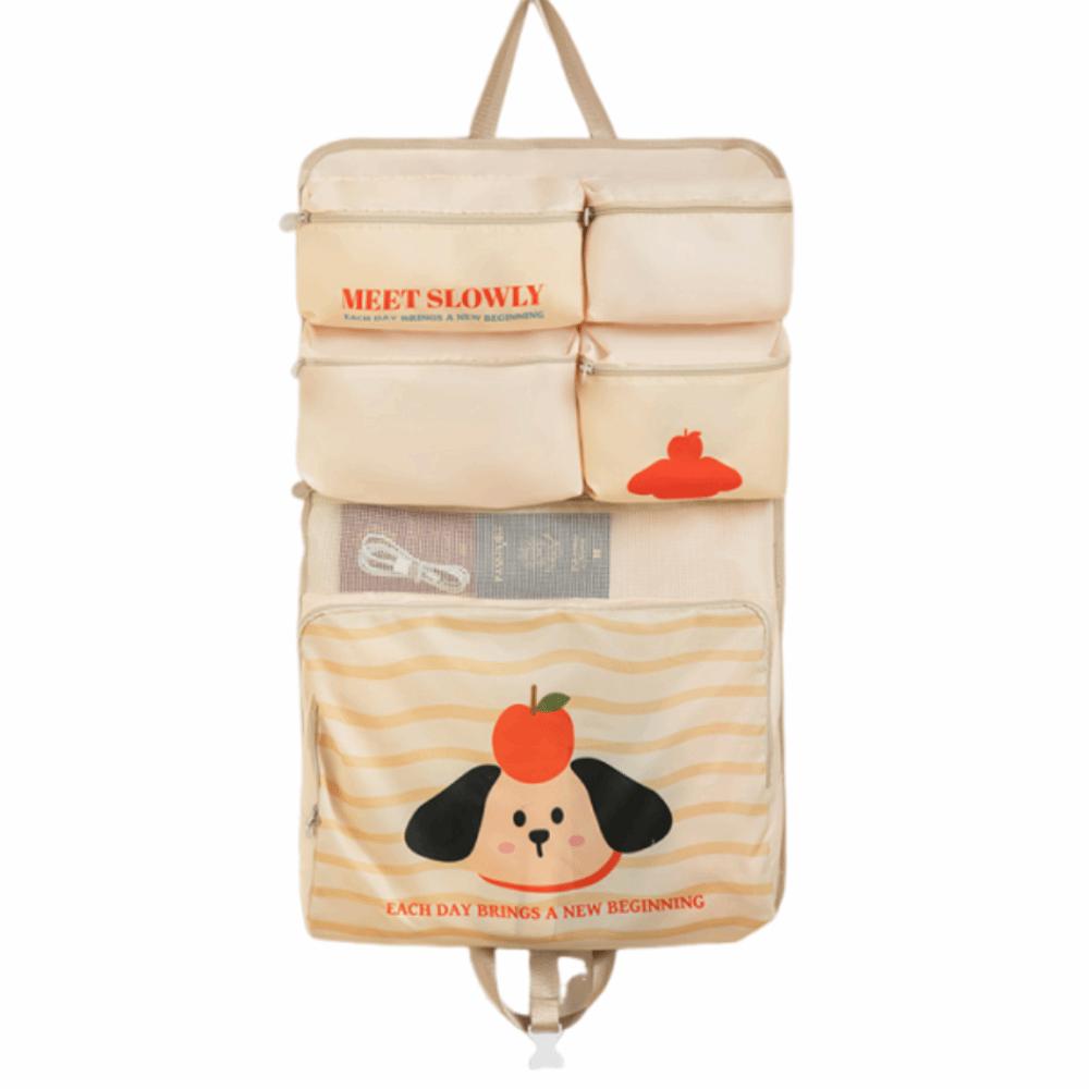 

Подвесной Портативный Органайзер для Багажа Большой Вместимости Органайзер для Чемодана Упаковочный Чехол для Одежды Шкаф бежевый