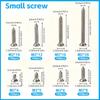 800PCS M2 KA Carbon Steel Phillips Flat Head Self-Tapping Screw Set