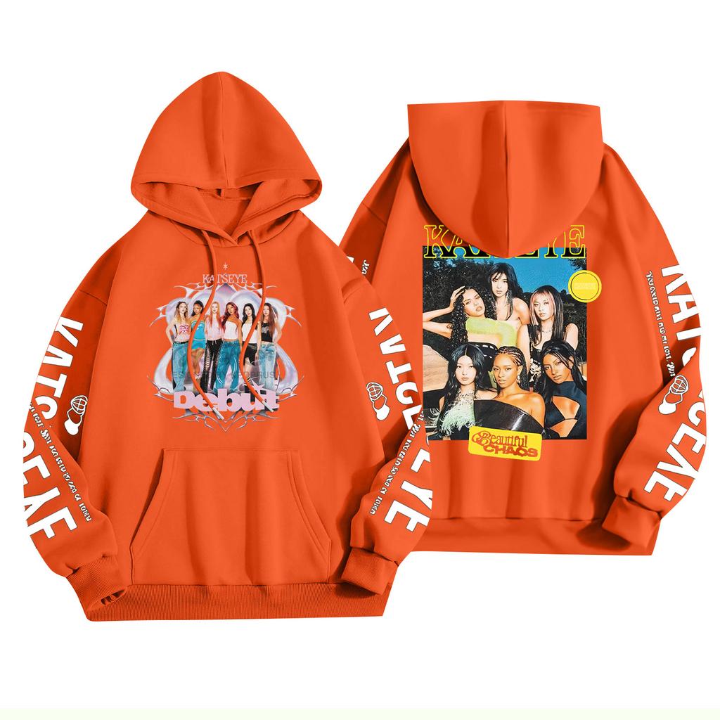 Unisex Fashion Lightweight Long Sleeve Pullover With Pockets Printed Hoodie