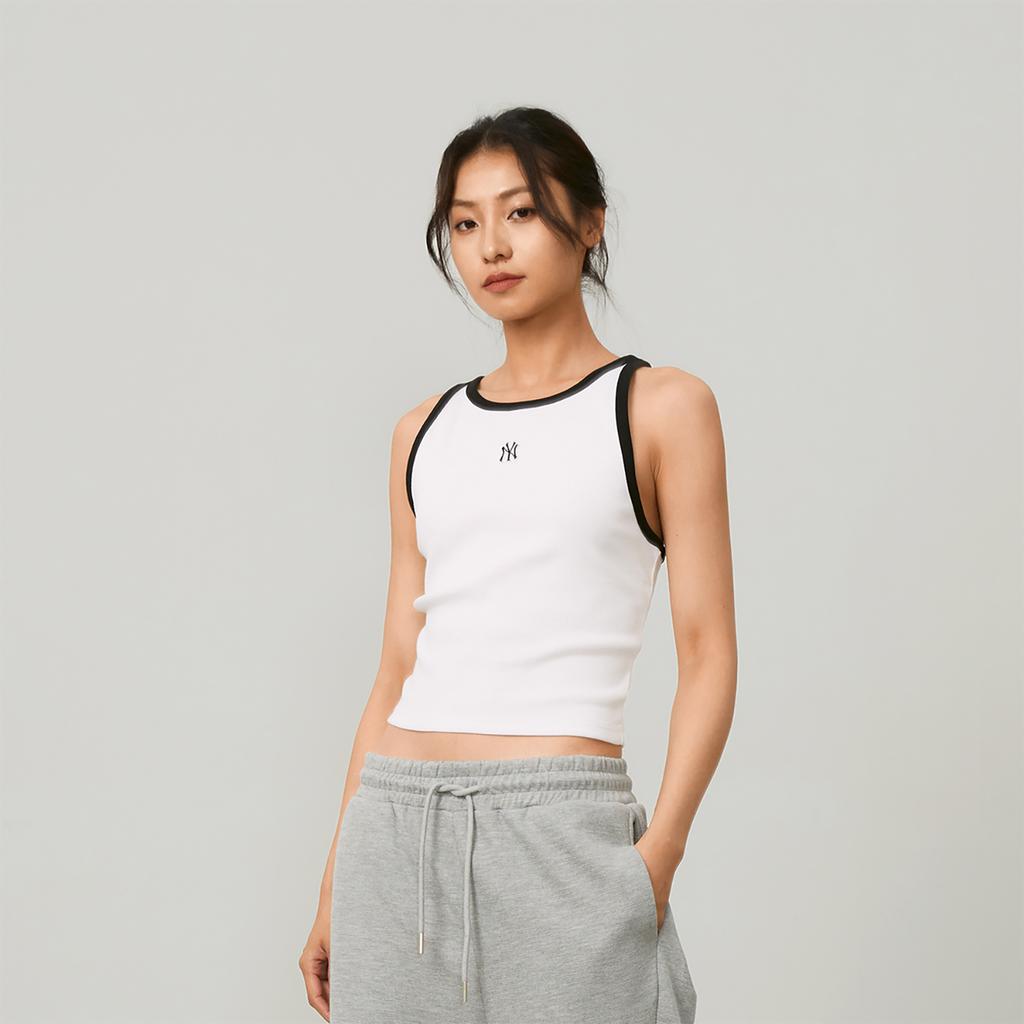 New MLB SS24 Tank Tops Women's Ecru 3FTKB0443-50WHS