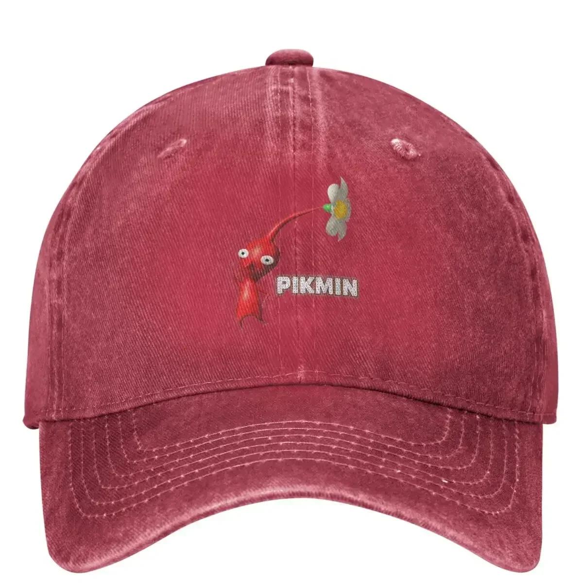 

Кепка с логотипом Pikmin Унисекс Подростковые Шляпы от солнца Хип-хоп Летние y2k Ретро Для улицы Тренажерного зала Бейсболки One Size