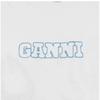 Ganni T3999 151 Future Logotryck Dam Långärmad T-shirt