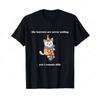 Horrors Are Never Ending Yet I Remain Silly Funny Clown Cat T-Shirt Classic Mens Clothing for Daily GYM Outdoor Shirt Streetwear