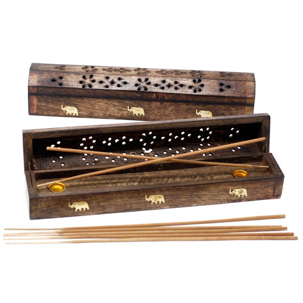 Incense Burner Natural Mango Wood
