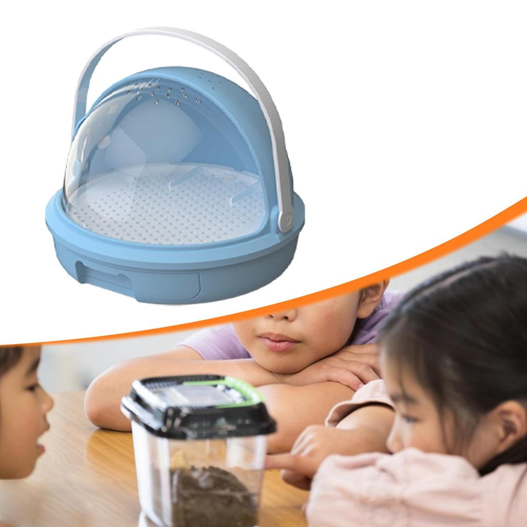 Silkworm Breeding Box Transport Container Multifunctional Easy Clean Sturdy Learning Container Observation Cabin Feeding Box