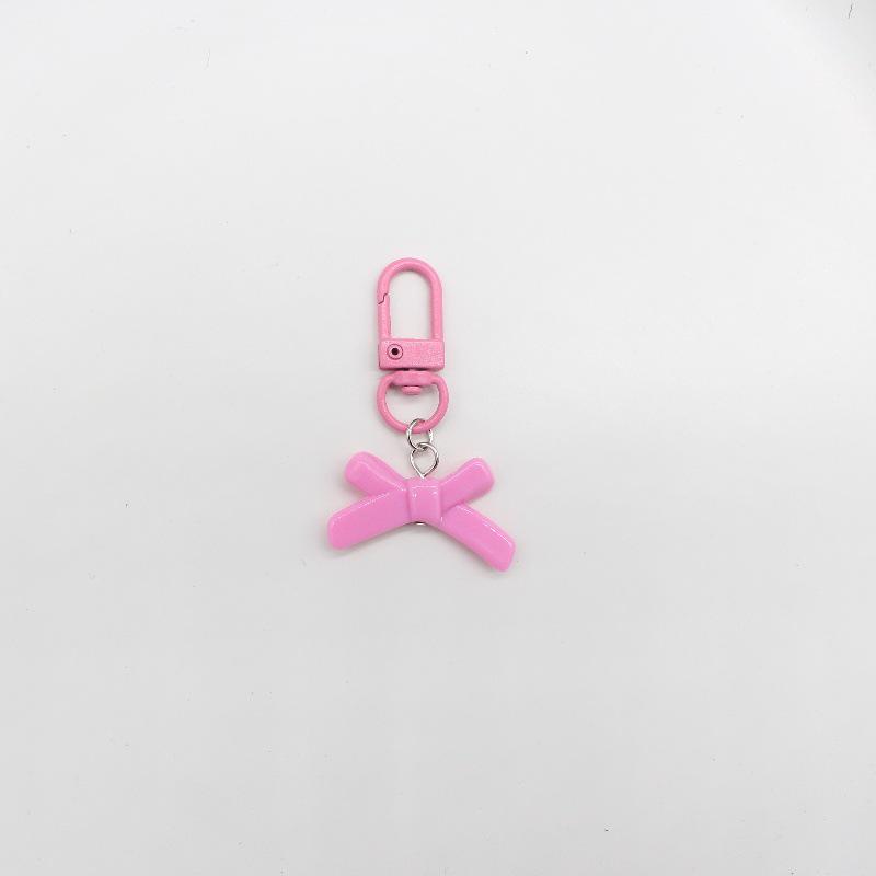 Colorful Bow Keychain & Earphone Pendant for Girls' Bags