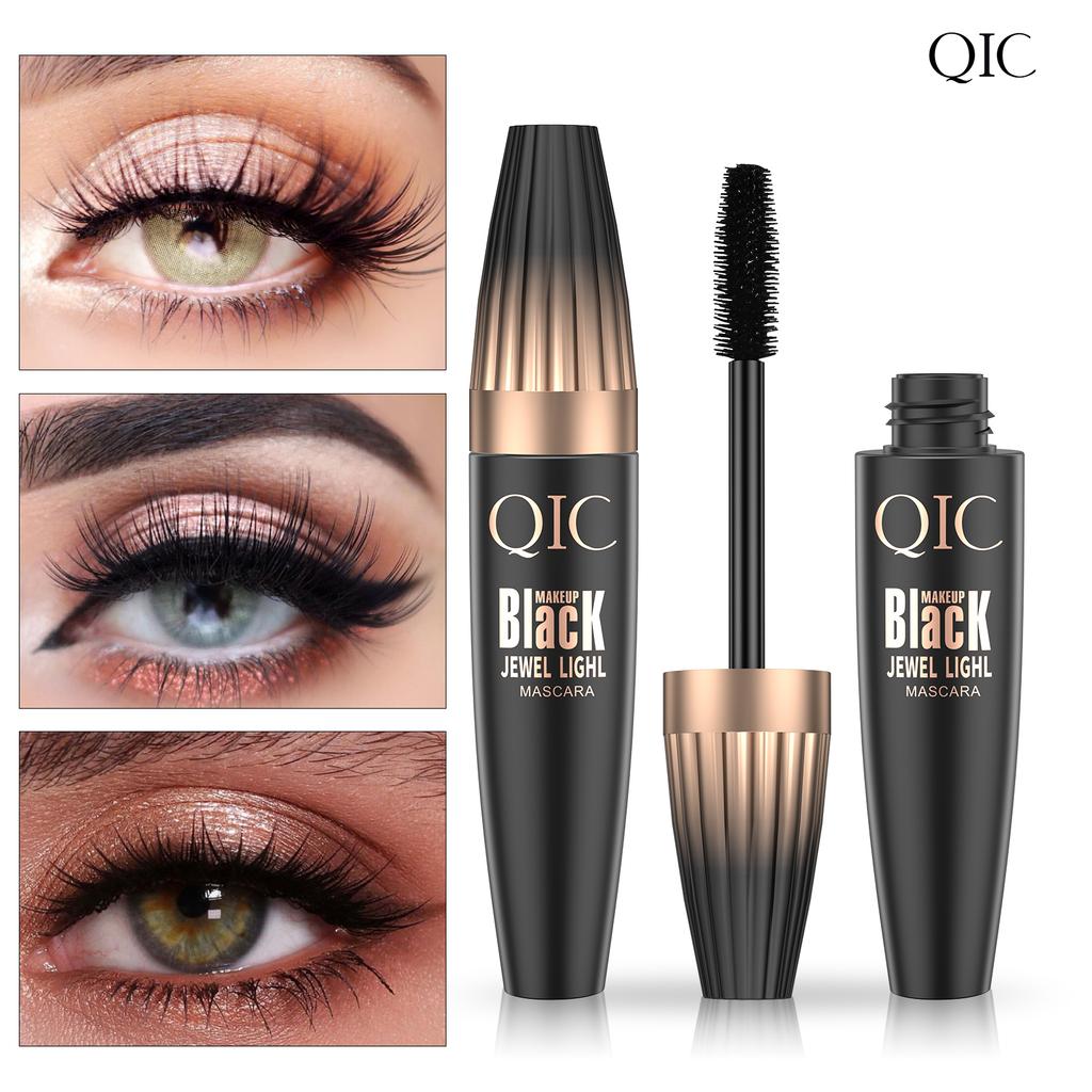 3D Waterproof Mascara Liquid Fiber Black Eyelashes Curling Brush Long Lasting Eye Makeup Extension