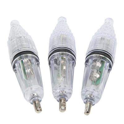 3PCS LED Underwater Fishing Light Lure Fish Bait Lure Lamp Color Changing Flashing Fishing Light