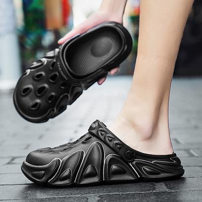 Lässige Tasche Kopf Loch Schuhe Herren Rutschfest Trend Dicksohlige Hausschuhe Outdoor Strand Sandalen