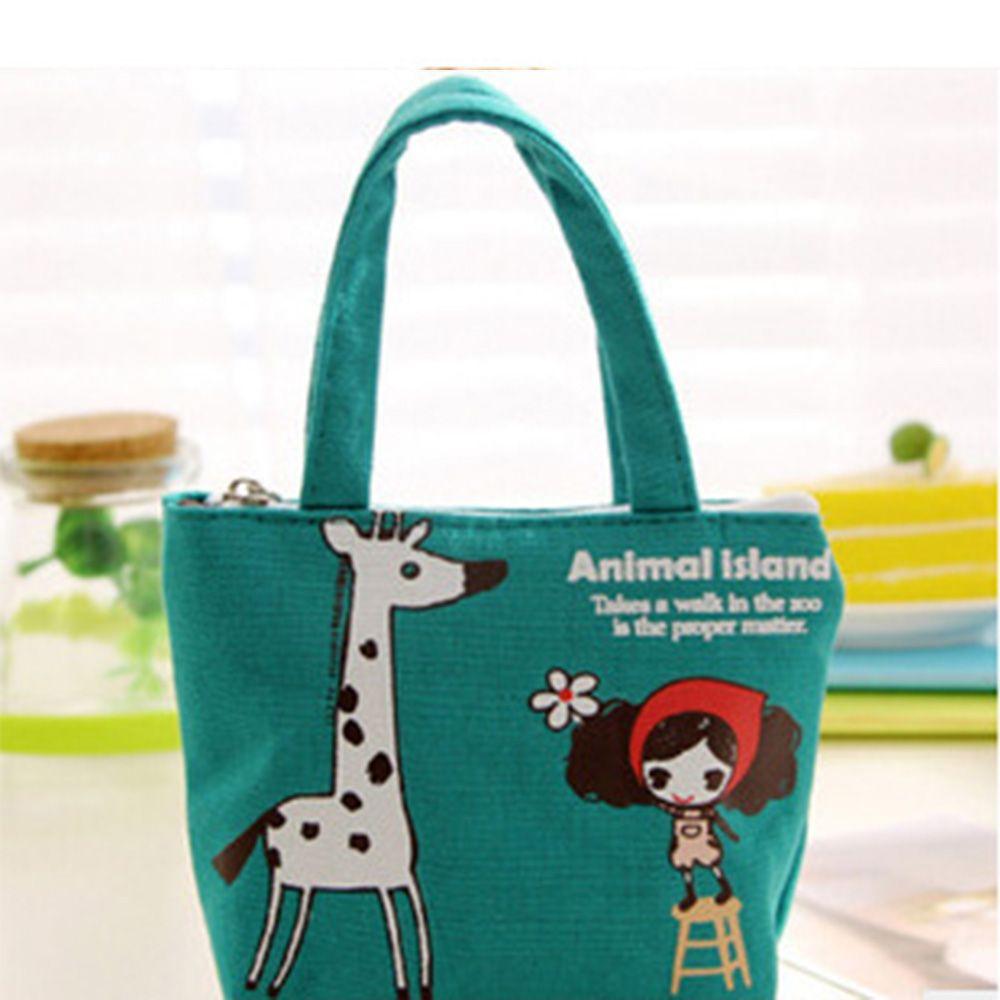 

Молния Женская Девушка Милый Карта Наушники Сумка для хранения Кошелек Холст Кошелек для монет синий