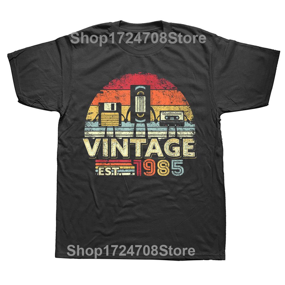 Funny Classic 1985 Original Vintage T Shirts Summer Classic Graphic Cotton Streetwear Short Sleeve Birthday Awesome T-shirt Men