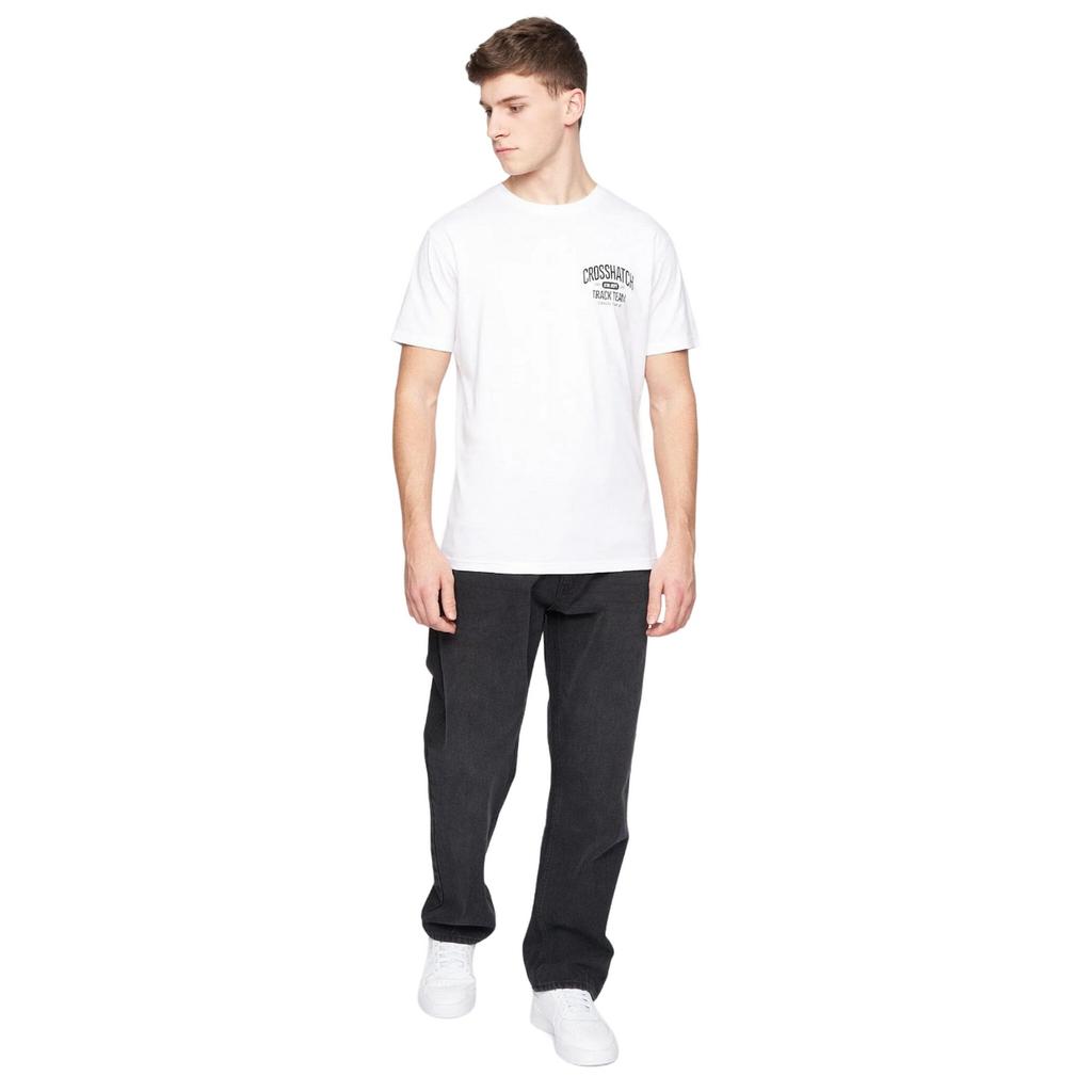 Crosshatch Mens Tillman Stone Wash Baggy Jeans