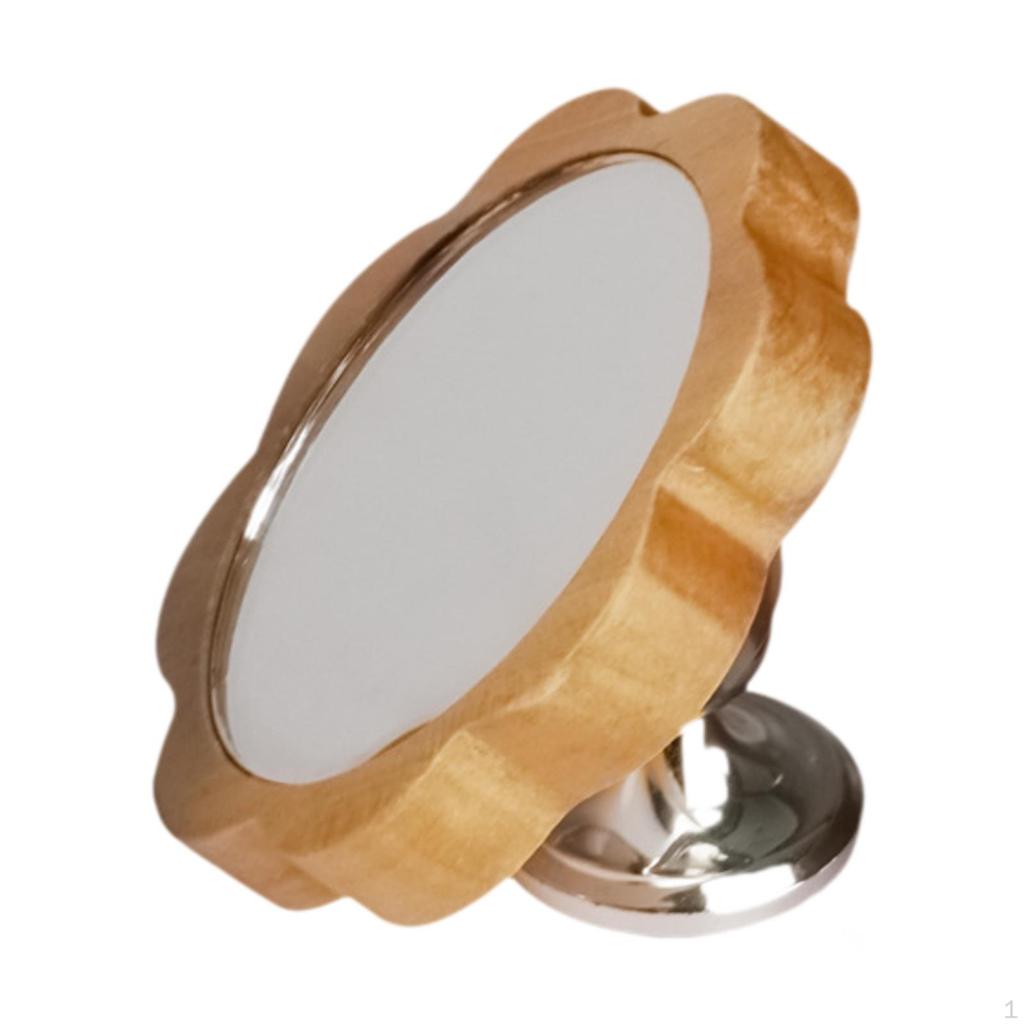 Espresso Lens Recording Mirror, Reflective Flower-shaped Adjustable Mirror Surface for Home,