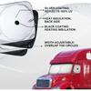 Semi-Truck Sun Shade For Windshield And Side Window | Sunshade Maximum Coverage Windshields For Truck - Block UV Sun Heat Rays - Best For Semi,