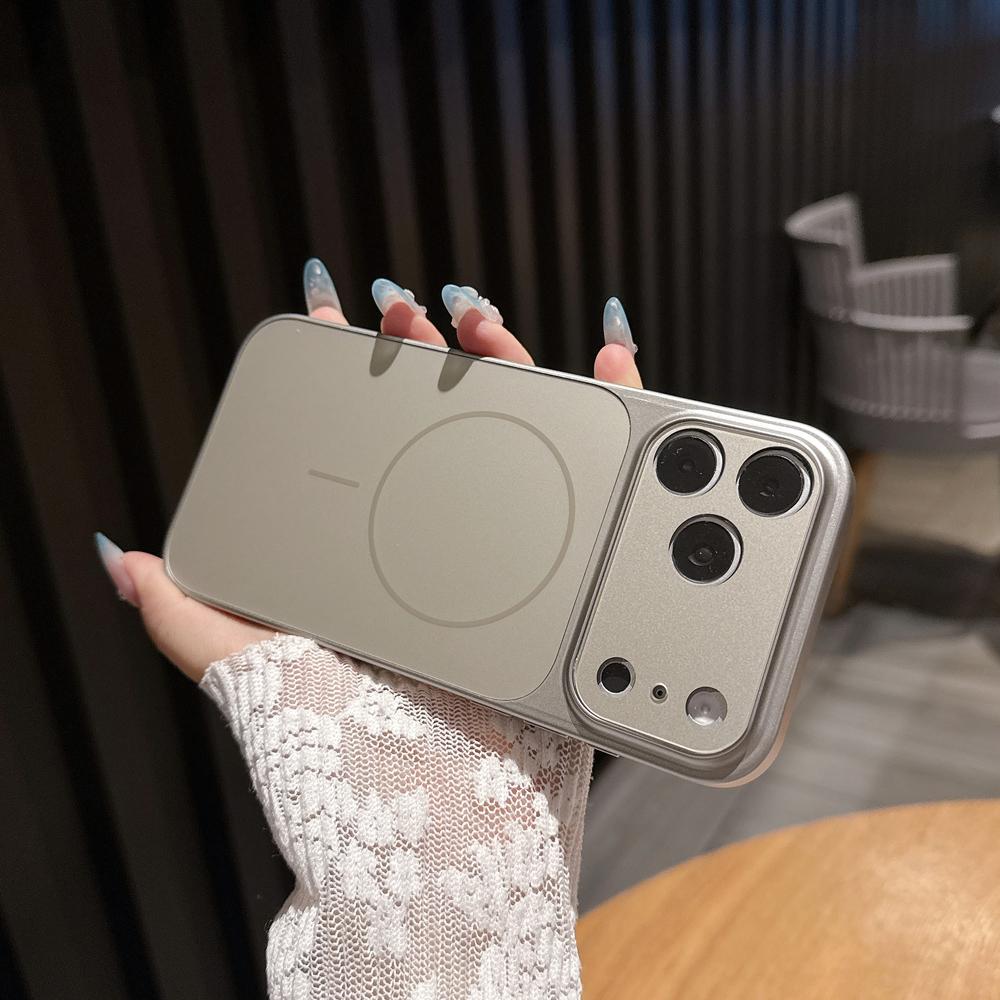 Original Nano Frosted Glass For Magsafe Wireless Charging Phone Case For iPhone 17 16 15 14 13 12 11 Pro Max Air Magnetic Cover